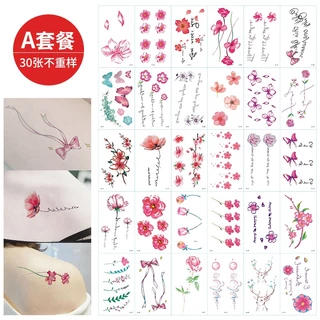 [YU ] สติกเกอร์รอยสักชั่วคราว กันน้ํา ติดทนนาน สไตล์มินิมอล