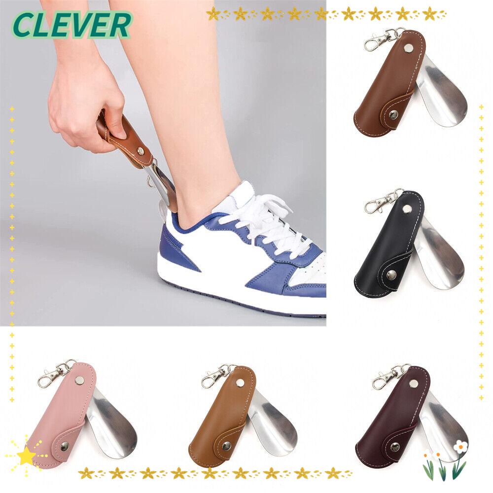 Clever พวงกุญแจ สเตนเลส ทนทาน พกพาง่าย สีดํา สําหรับรองเท้า