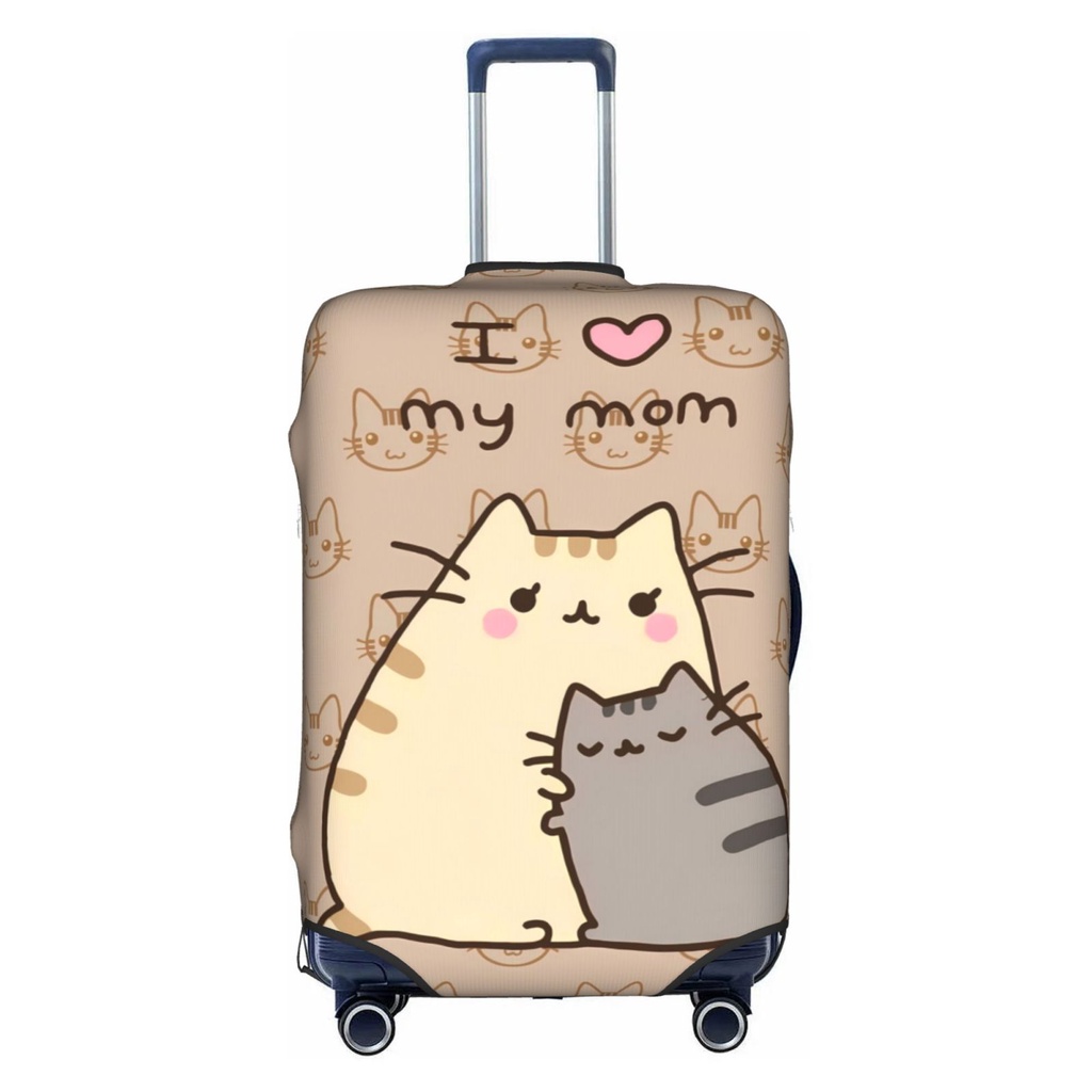 Pusheen กระเป๋าเดินทางการ์ตูนตลกกระเป๋าเดินทาง Protector เหมาะกับ 18-32 นิ้วกระเป๋าเดินทาง