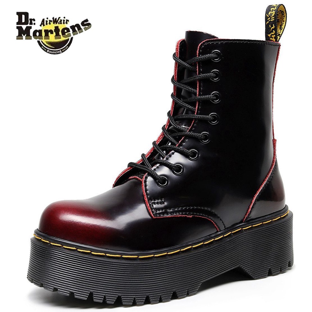 Dr. Martens Ladies Martin Boots ของแท้หนัง Breathable High-Top รองเท้า