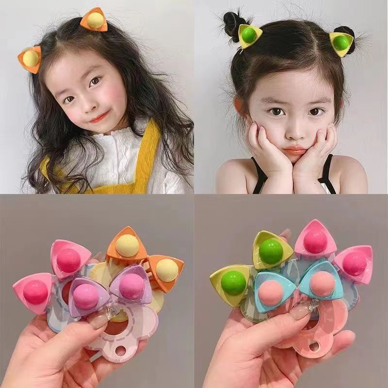 กิ๊บติดผมหน้าม้า รูปลูกแมวน่ารัก สีแคนดี้ สําหรับเด็กผู้หญิง จํานวน 1 ชิ้น