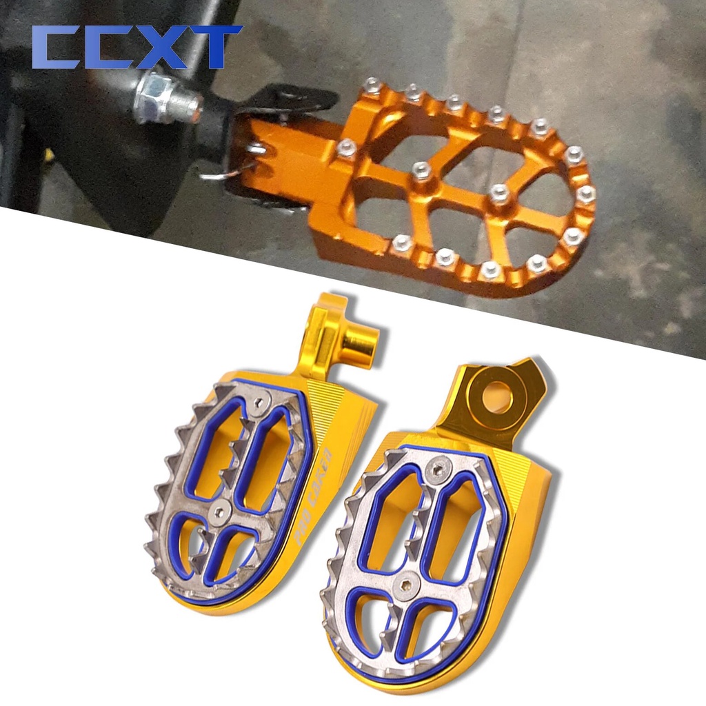 Motorcycle CNC Footpeg Footrest Foot Pegs For Suzuki RMZ250 2010-2018 RMZ450 2008-2018 RMZ450Z 2010-