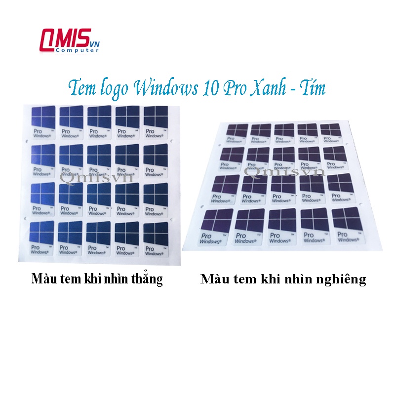 01 WIN10 WINDOWS 10 PRO โลโก้ STAMPS การเปลี่ยนแปลงสีเพื่อดู ANGLE - WIN 10 STAMPS