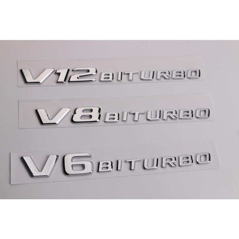 Benz C43 E43 GLC43 GLC63 C63 E63 V6BITURBO Fender V8BITURBO ป้ายด้านข้าง