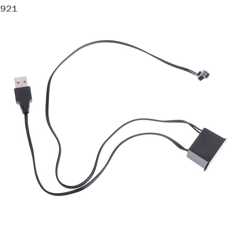Nuannubbb อะแดปเตอร์ไดรเวอร์ 5V USB 1-5 เมตร El Wire ตัวควบคุมไฟ อิเล็กโทรไลท์ อินเวอร์เตอร์ ดี
