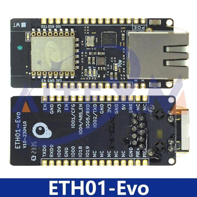 Eth01-evo โมดูลอีเธอร์เน็ต ESP32-C3 3 in 1 WT32-ETH01