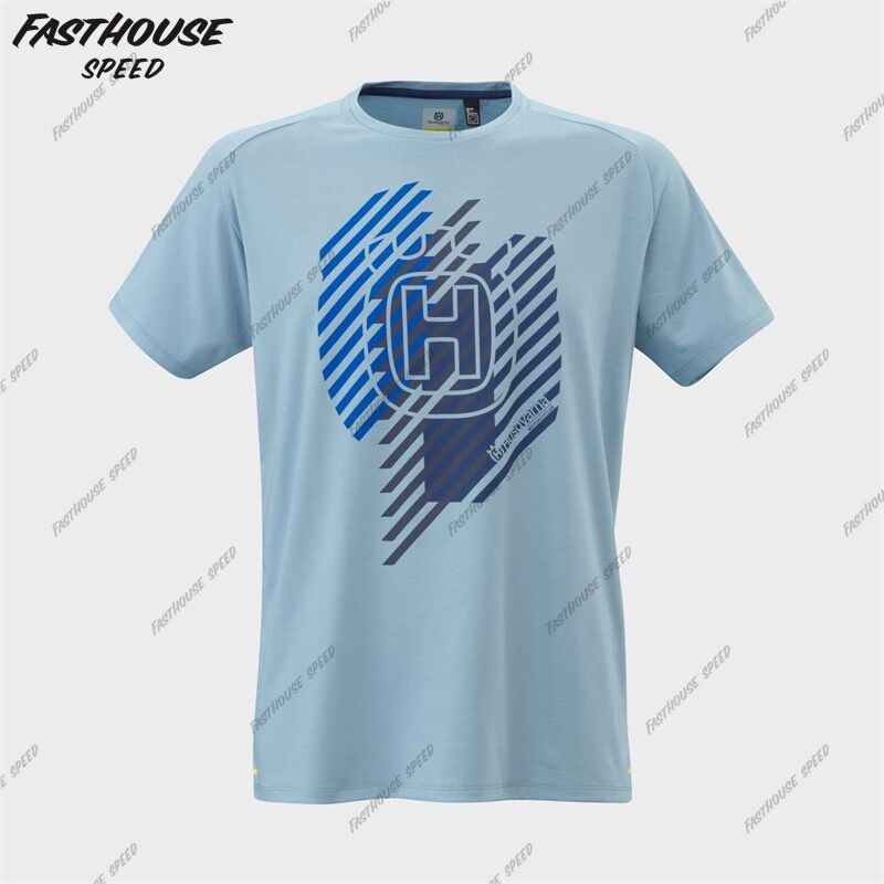 พร้อมส่ง husqvarna ใหม่ เสื้อยืด แขนสั้น สําหรับขี่จักรยานยนต์ ออฟโร้ด 2024 - รูปที่ 3