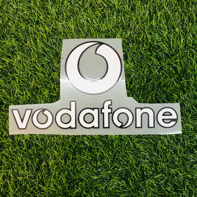 ชื่อสปอนเซอร์สีขาว vodafone