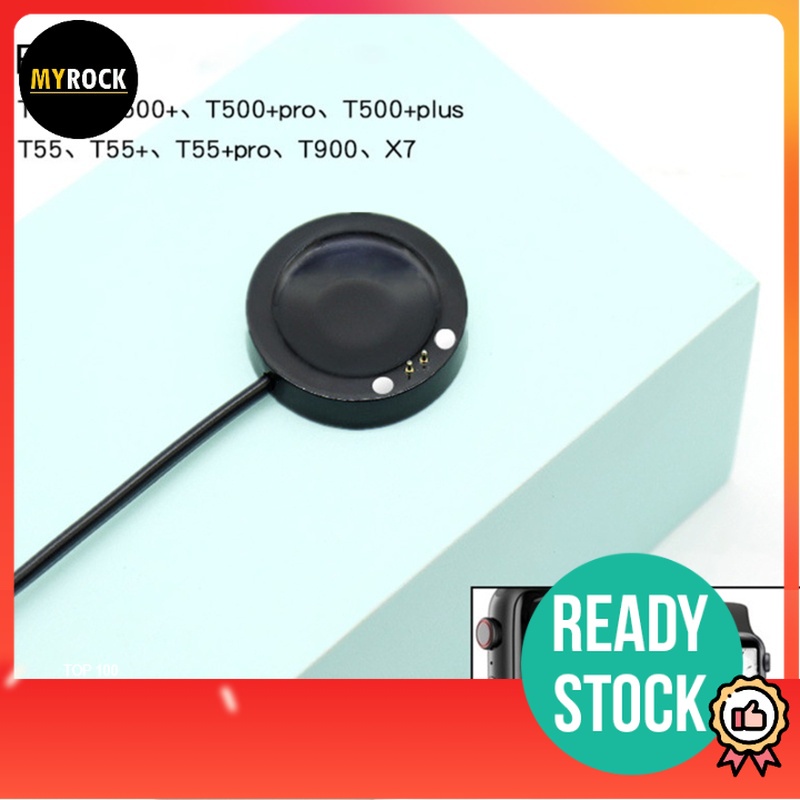 เครื่องชาร์จนาฬิกาอัจฉริยะ สายชาร์จ Hiwatch Pro เข้ากันได้กับนาฬิกา T500, i7 Pro Max, T500+ Max, X6,