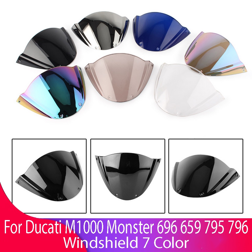กระจกบังลม อุปกรณ์เสริมรถจักรยานยนต์ สําหรับ Ducati Monster 696 659 795 796