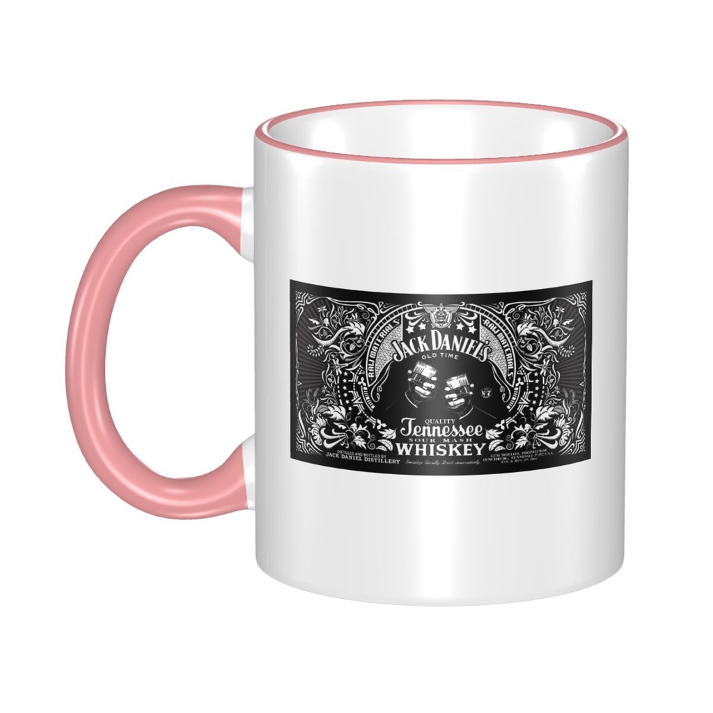 พร้อมสต็อก Jack Daniel Mug ถ้วยกาแฟสร้างสรรค์ถ้วยคู่ถ้วยเซรามิกที่เรียบง่ายที่ไม่ซ้ํากันอินเทรนด์ถ้ว
