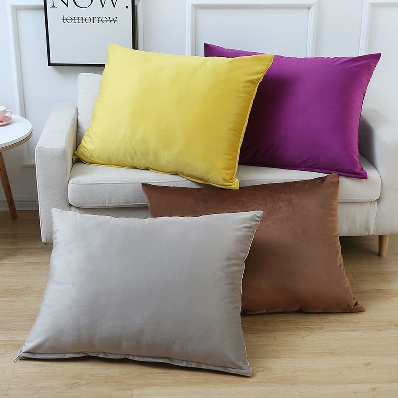 ปลอกหมอน ผ้ากํามะหยี่ ทรงสี่เหลี่ยมผืนผ้า ขนาดใหญ่ สําหรับตกแต่งโซฟา ห้องนั่งเล่น