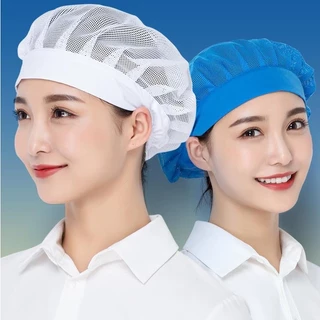 หมวกเชฟ หมวกคลุมผม หมวกทําอาหาร บริการอาหาร ตาข่ายใส่ทํางาน โรงแรม