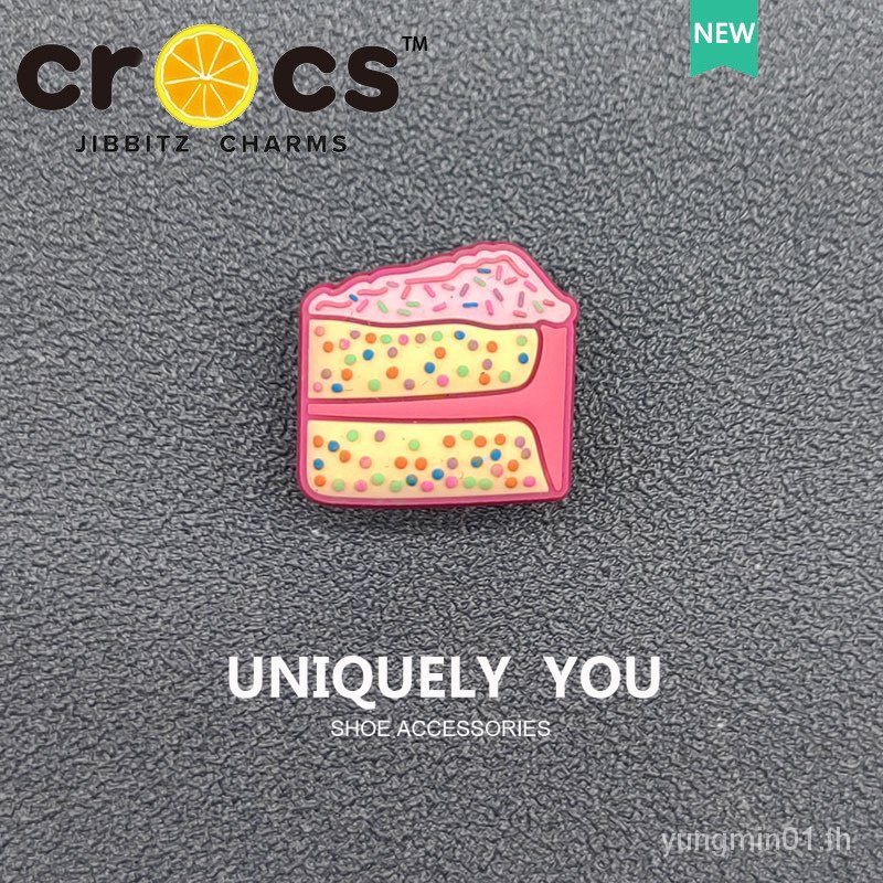 Crocs jibbitz charms ดอกไม้รองเท้าขนมหวาน Gourmet Series รองเท้าหัวเข็มขัดอุปกรณ์เสริม DIY อุปกรณ์เสริม
