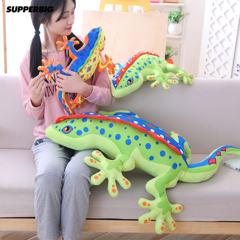 หมอนตุ๊กตานุ่ม รูปจิ้งจกตุ๊กแก จิ้งจก 3D ของขวัญ ของเล่นสําหรับเด็ก