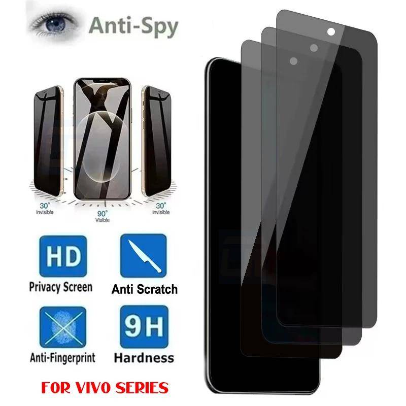 1-3 ชิ้น Anti Spy ความเป็นส่วนตัวกระจกนิรภัยฟิล์มสําหรับ Vivo 1851 1820 1819 1818 1817 1815 1813 181