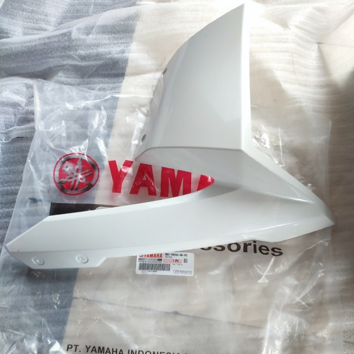 Putih แผงปีกด้านหน้าซ้าย สีขาว สําหรับ Yamaha XRIDE 115 2BU-F835U-00-P2