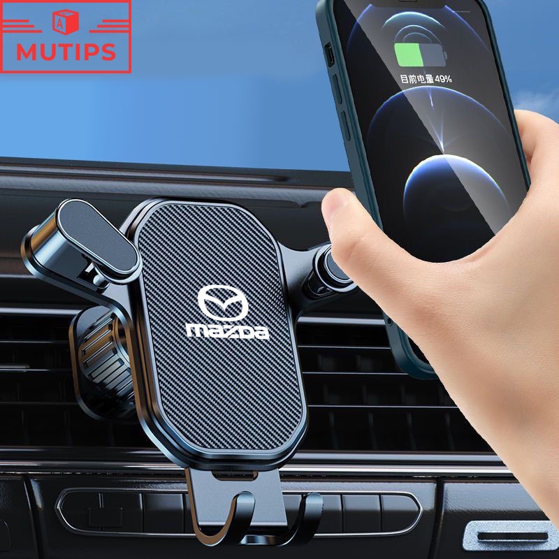 Mazda ที่วางโทรศัพท์มือถือในรถยนต์ GPS ที่วางโทรศัพท์ในรถยนต์แบบหมุนได้ 360 ที่วางโทรศัพท์ในรถ 2 3 CX5 CX30 CX8 CX3 Mazda2 6 5 CX9 BT50