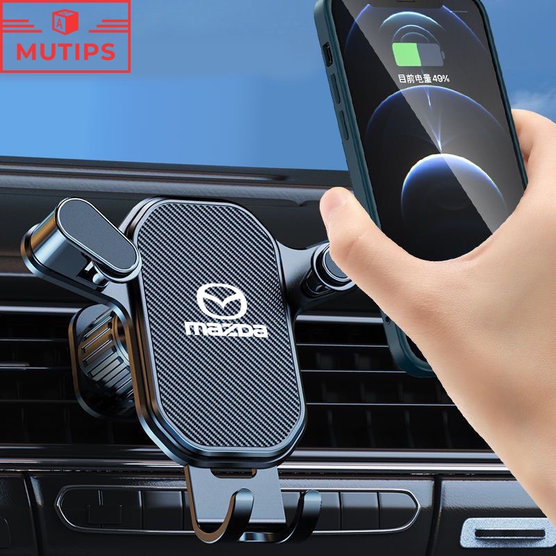 Mazda ที่วางโทรศัพท์มือถือในรถยนต์ GPS ที่วางโทรศัพท์ในรถยนต์แบบหมุนได้ 360 ที่วางโทรศัพท์ในรถ 2 3 C