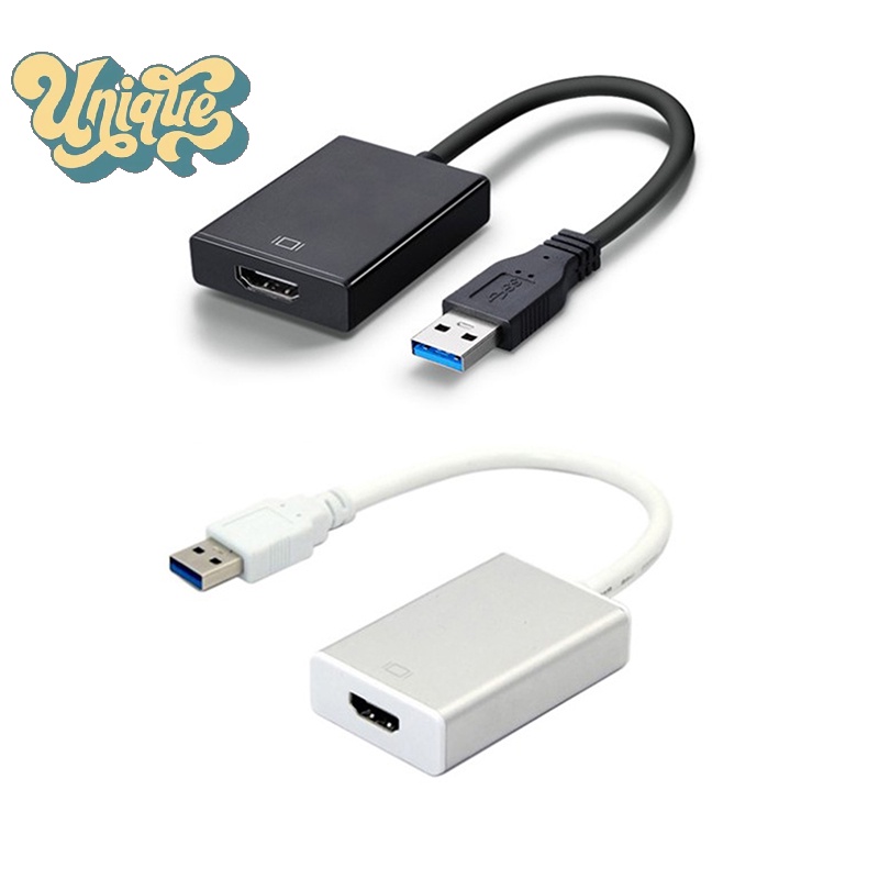 (Unique) HD 1080P USB 3.0 to -Compatible Converter Multi Display Graphic Adapter ใหม่