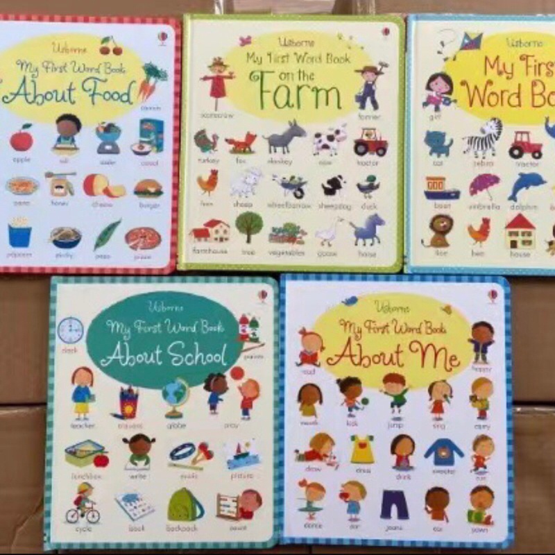 พร้อมส่ง Usborne My First Word Book 5 แบบ หนังสือภาษาอังกฤษ Englishbook Usborne Book