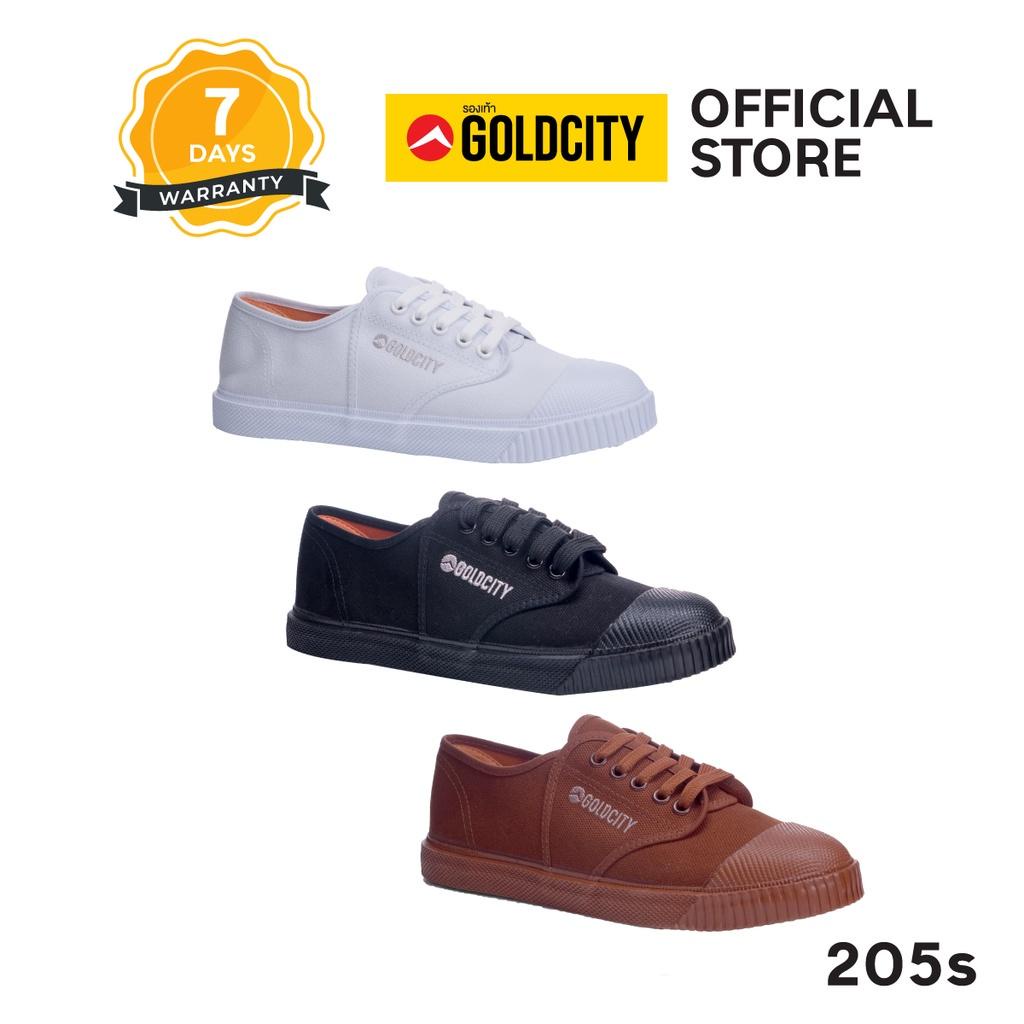 รองเท้านักเรียน ทน นุ่ม หนึบ พื้นยางพารา3ชั้น SIZE 37-50 ส่งตรงจากโรงงานแท้100% GOLDCITY รุ่น 205S