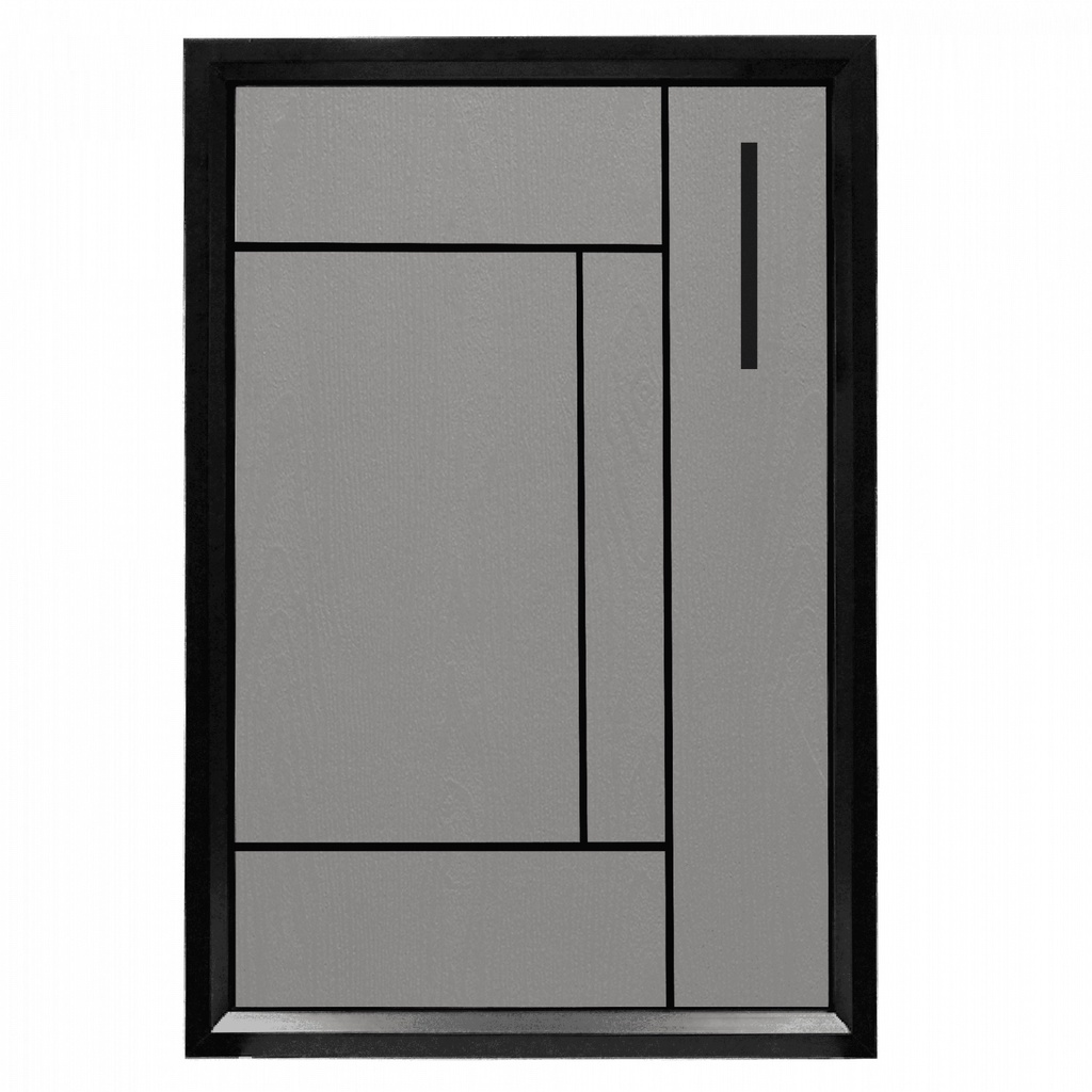 GlobalHouse CLOSE บานซิงค์เดี่ยว UPVC-LABARIS  ขนาด 44x64 ซม. สีเทา สินค้าของแท้คุณภาพดี