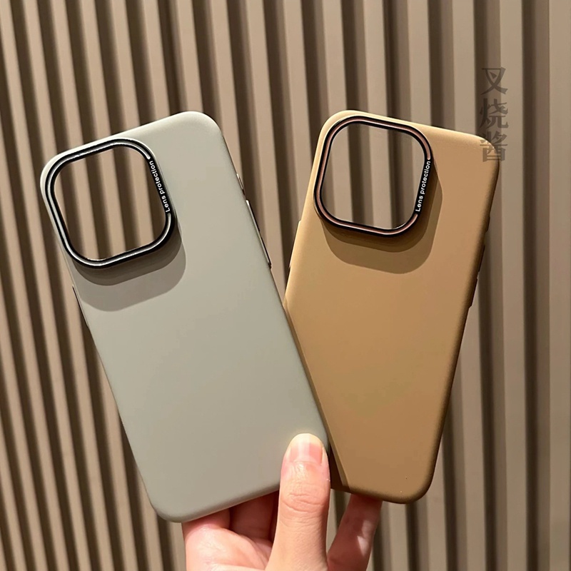 สีทึบเรียบง่าย/ด้าน/แข็ง/เคสใช้ได้กับ Iphone 16 15 14 13 12 pro max กรณี