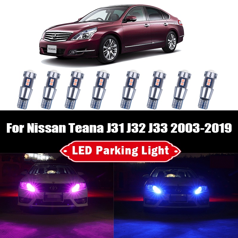 หลอดไฟหน้ารถยนต์ LED T10 W5W 3030 10SMD สําหรับ Nissan Teana J31 J32 J33 2003-2019 2 ชิ้น