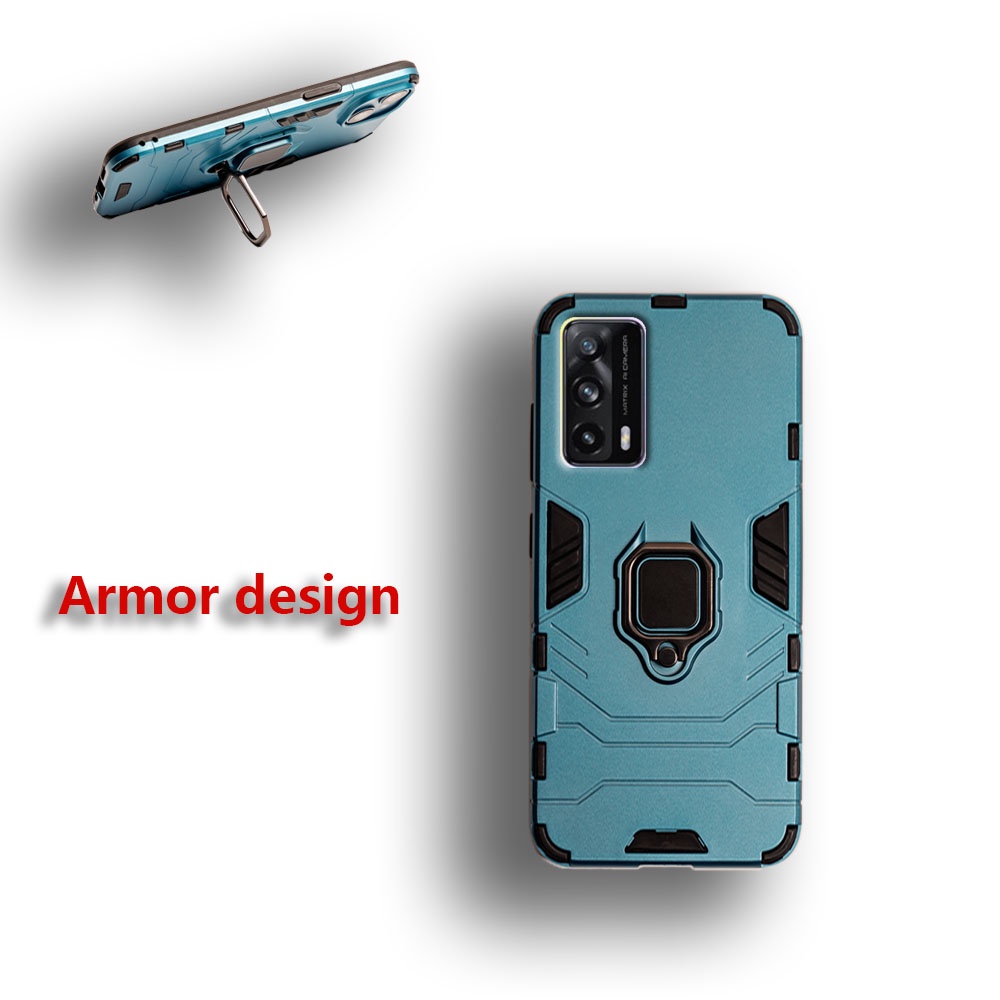 Realme X7 Pro Ultra Extreme 5G RMX3115 ทหาร เกราะ ออกแบบ ป้องกันเต็มรูปแบบ เคสโทรศัพท์ แหวนแม่เหล็ก ทนทาน กันกระแทก เคสผิว