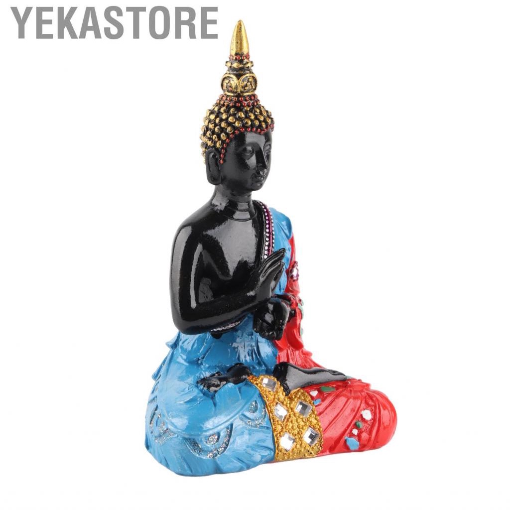 Yekastore Resin Buddha Statue Thai Reclining Ornament Positive Energy