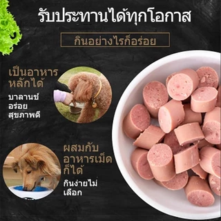 ไส้กรอกแฮมสุนัขอาหารหมา อาหารแมว 16G【200แท่ง】 ขนมแมว ขนมสุนัขแปรรูปจากเนื้อ เป็ด ไก่ ปลา 200แท่ง Dog Snacks Dog Food P14