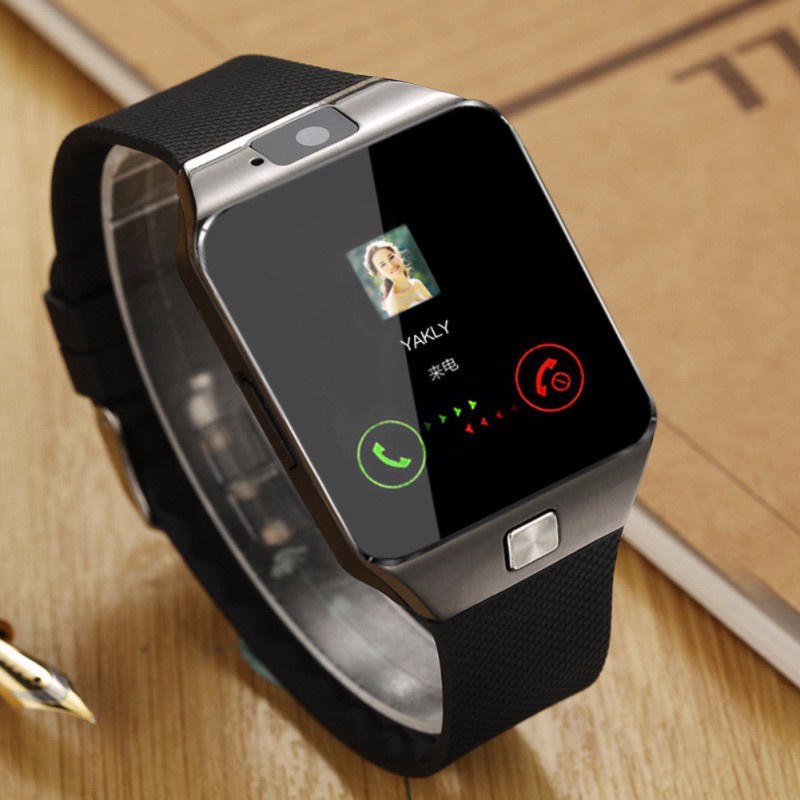 หน้าจอสัมผัสดิจิตอลสมาร์ทวอท์ช DZ09 Q18 สร้อยข้อมือกล้องบลูทูธนาฬิกาข้อมือซิมการ์ดสมาร์ทวอทช์ Ios โทรศัพท์ Android รองรับ