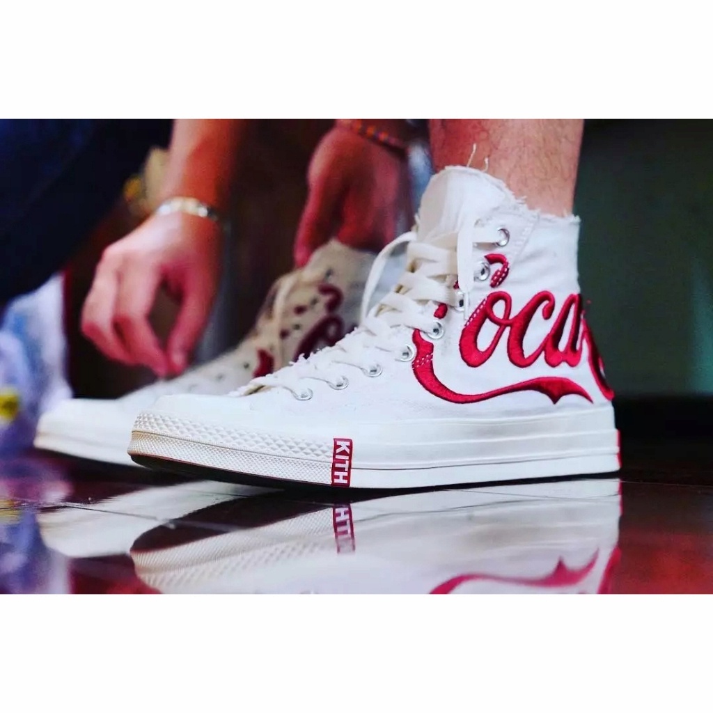 Coca Cola x Converse x KITH, limited edition canvas shoes แฟชั่น
