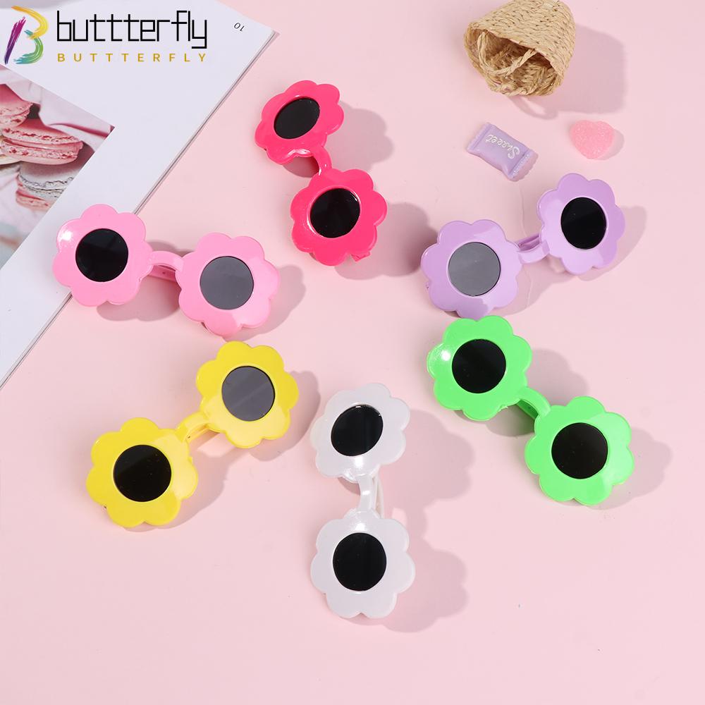 Buttterfly ตุ๊กตา แว่นตา สัตว์เลี้ยง น่ารัก ดูแต่งตัว อุปกรณ์เสริม รูปดอกทานตะวัน