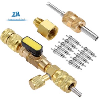 เครื่องมือติดตั้งแกนวาล์ว R410A R22 พร้อมพอร์ต SAE 1/4 & 5/1…