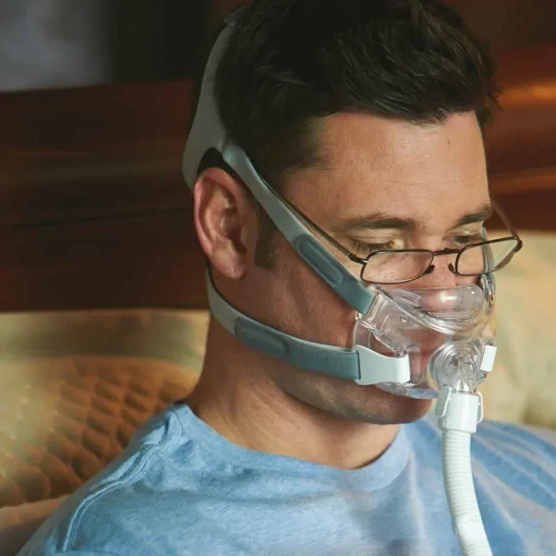 Philips Original เครื่องช่วยหายใจป้องกันการนอนกรน Amara View หน้ากากจมูกปาก Snore CPAP หยุดหายใจขณะหลับเครื่องช่วยหายใจแ