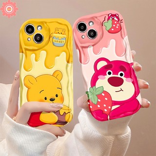 สําหรับ Infinix Smart 10 9 8 5 7 Tecno Spark Go 2 2025 1 2023 GO 2024 20 10C 20C 10 Pro Camon 40 20 Pro ร้อน 60i 50i 40i 30 20 11 Play หมายเหตุ 12 G96 30 Pro น่ารัก เคสหมีพูห์ล็อตโซ่