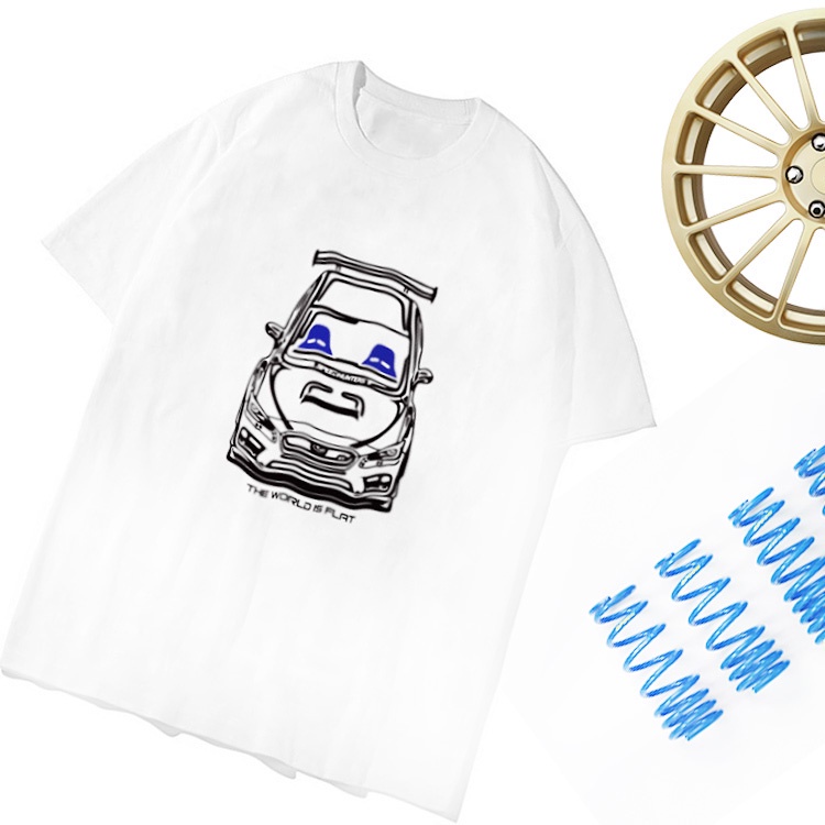 ของขวัญวันเกิด Attitude ATTITUDE เสื้อแขนสั้น แนวนอน ดัดแปลง สไตล์ญี่ปุ่น สําหรับรถยนต์ IMPREZA EJ25