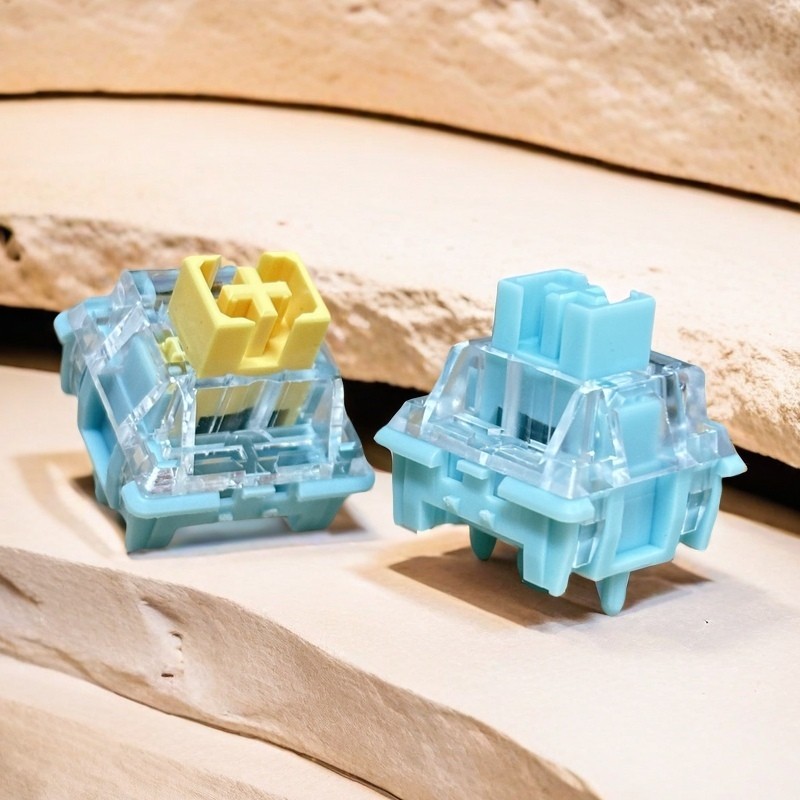 Haimu เกลือทะเลสวิทช์ 10PCS Linear Tactile 5pin โรงงาน Prelubed Customed Hot Swappable สําหรับคีย์บอร์ดแบบกลไกเงียบและเสียงไฮไฟ 55g