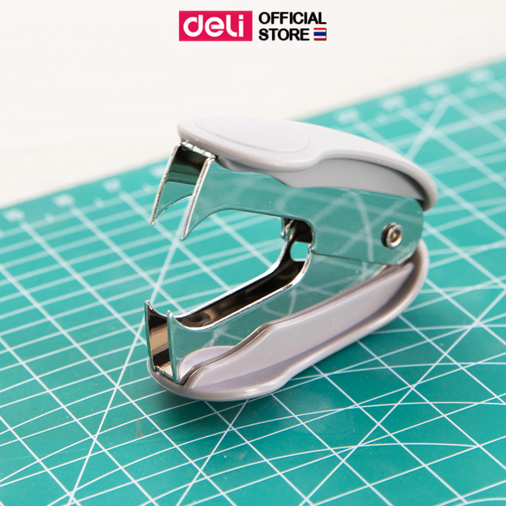 ที่ถอนลวดเย็บกระดาษ Deli ที่ดึงลวดเย็บ ที่ถอนลูกแม็ก มีตัวล๊อกปลายแหลม (คละสี) อ