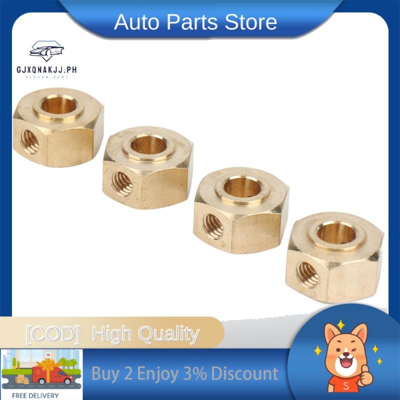 4pcs ทองเหลือง 12 มม.Hex ล้อ Hub อะแดปเตอร์สําหรับ YK4102 YK4103 YK4082 YK6101 YiKong RC Crawler รถอ