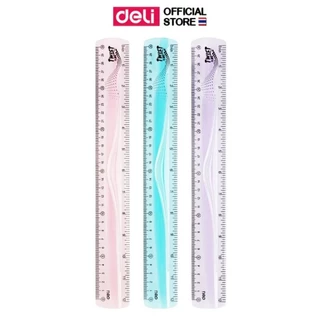 ไม้บรรทัดงอได้ Deli รุ่น EH21 ยาว30cm. งอได้ ไม่หัก (คละสี / จำหน่าย 1 ชิ้น)