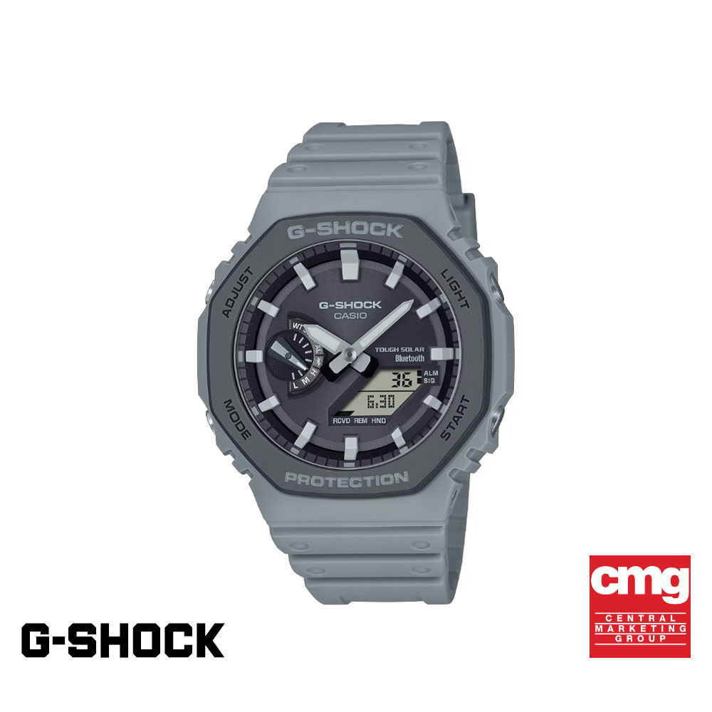 CASIO นาฬิกาข้อมือผู้ชาย G-SHOCK รุ่น GA-B2100LUU-8ADR สายเรซิ่น สีเทา