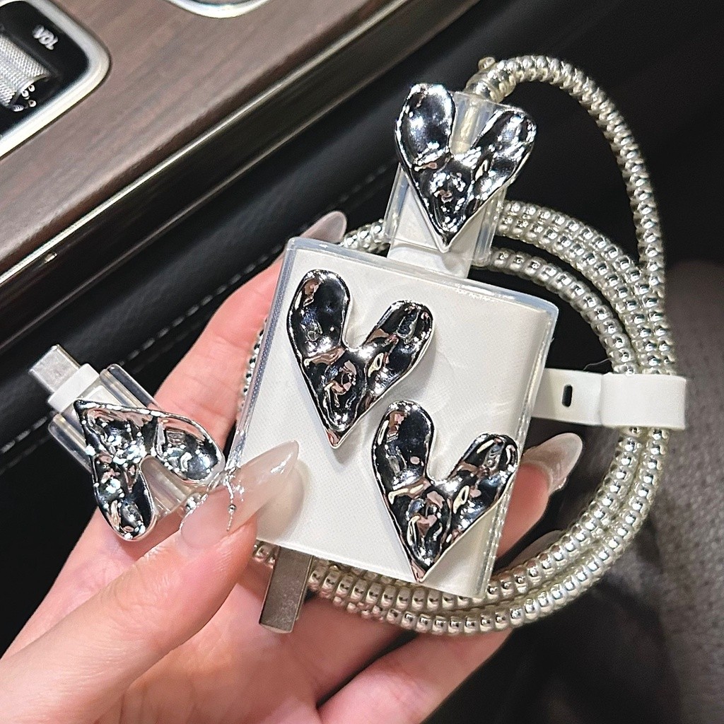 Love Heart รูปแบบ charger สําหรับ xiaomi 33 W/67 W/90 W/120 W charger Protector Soft TPU สําหรับ And