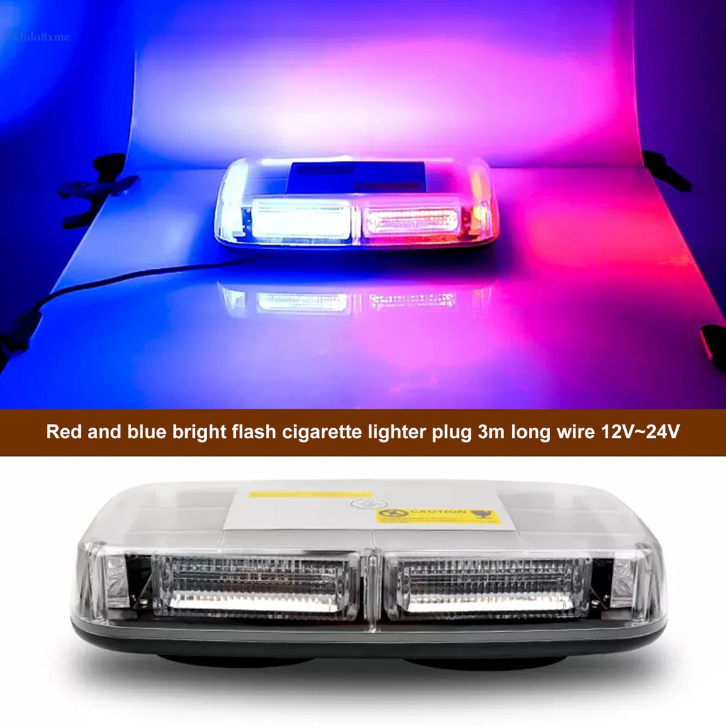 LOCAL Yellow LED COB Ceiling Lamp Emergency Signal Lamp DC12~24V Car Strobe Warning Light 14 Flash Mode for Fog Rainy