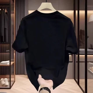เสื้อยืดคอกลม-แขนสั้น oversize t-shirt พิมพ์ลายหมาสุดเท่ เสื้อสตรีทแฟชั่น เสื้อฮิปฮอปเมกา t-shirt men สีขาว-ดำ