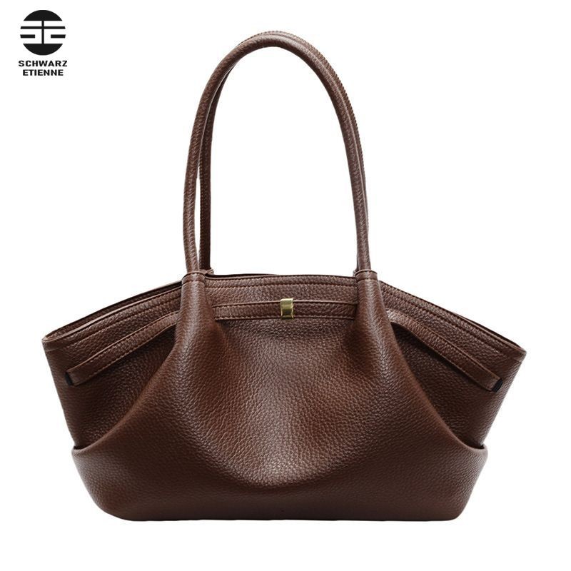 Schwarz ENTEN กระเป๋าสะพายไหล่ผู้หญิงซิปเรียบง่ายปิดออกแบบ Tote Bag