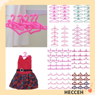 Hecceh ไม้แขวนเสื้อพลาสติก ขนาดเล็ก สีชมพู สเกล 1:6 สําหรับตู้เสื้อผ้า 10 20 ชิ้น