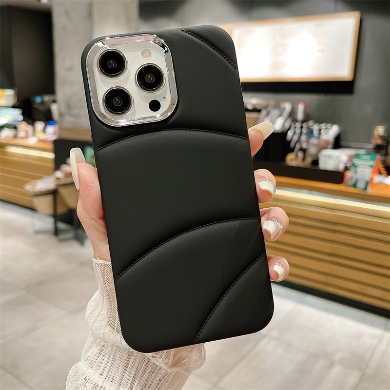เคสโทรศัพท์มือถือ ซิลิโคนนิ่ม กันกระแทก ลายแจ็กเก็ต 3D หรูหรา สําหรับ iPhone 15 14 11 12 13 Pro Max 14 15 Plus